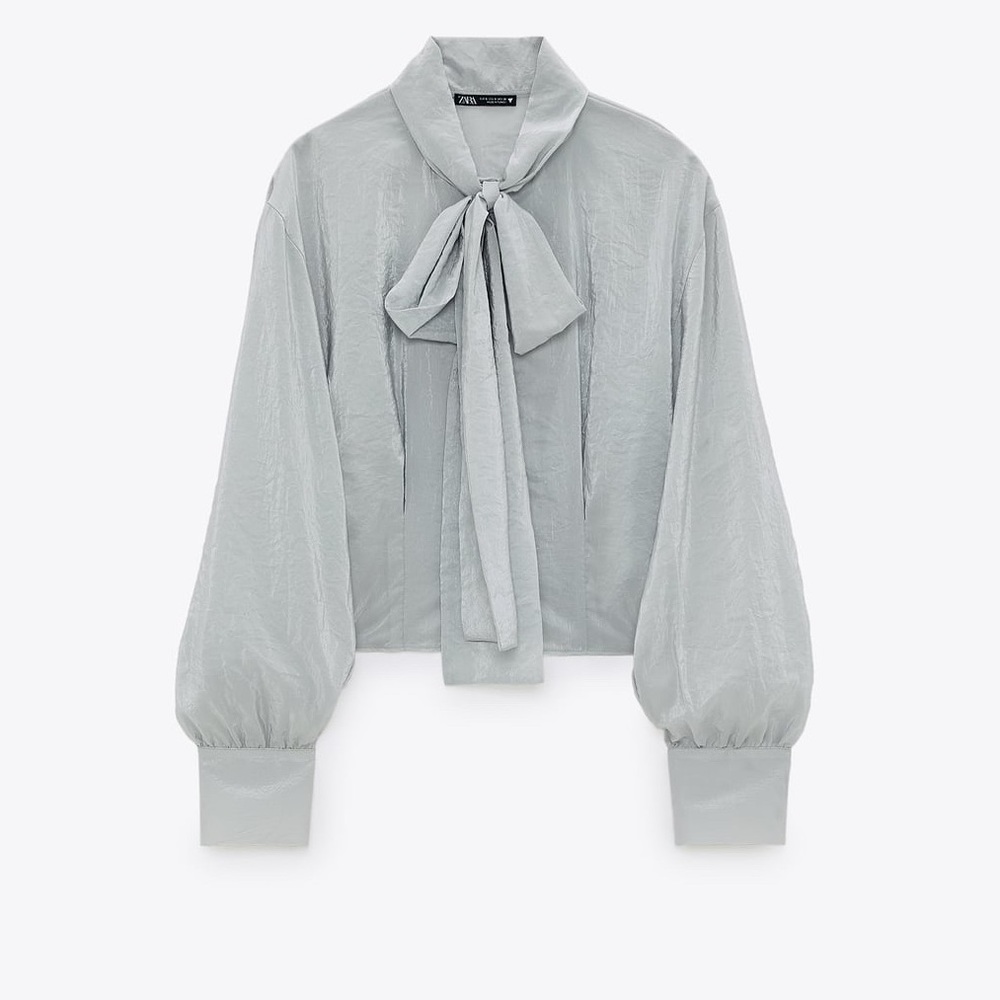 TIED ORGANZA TOP